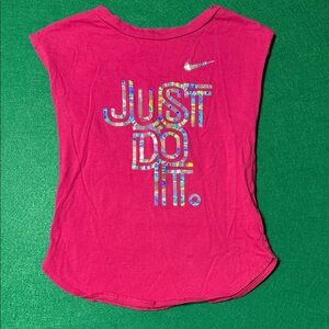 Nike Kids Fuchsia 'Just Do It' Tee
